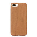 זול מגנים לאייפון-ASLING מגן עבור iPhone 7 / iPhone 7 Plus / Apple iPhone 7 / iPhone 7 Plus עמיד בזעזועים / אולטרה דק כיסוי אחורי סיבי עץ רך עור PU ל iPhone 7 Plus / iPhone 7