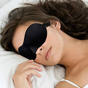 baratos Acessórios de Viagem-Máscara de Dormir 3D Portátil Pára-Sóis Ajustável Confortável Descanso em Viagens Sem costura Respirabilidade 1conjunto para Viajar