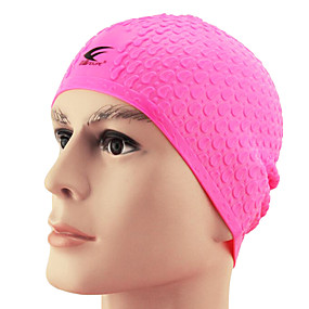 baratos Esportes Aquáticos-Touca de Natação para Adulto Silicone Prova-de-Água Confortável Mantenha o cabelo seco Natação Mergulho