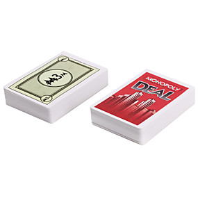baratos Jogos-Monopoly Deal Jogos de Tabuleiro Jogo de Carta Jogos Banco Imobiliário Diversão Papel de Cartão Clássico Para Meninos Para Meninas Brinquedos Dom