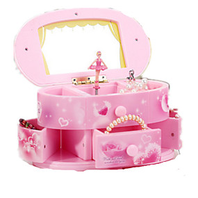 baratos Brinquedos Clássicos-Caixa de música Iluminação Plástico Clássico Para Meninos Para Meninas Brinquedos Dom