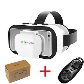 baratos Óculos VR-vr shinecon 5.0 óculos de realidade virtual 3d óculos para 4.7 - 6.0 polegada de telefone com o controlador