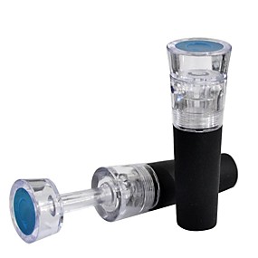 baratos Utensílios de Bar &amp; Abridores-2pcs Borracha Silicone Acrílico Rolhas de vinho Novidade criativa Vinho Acessórios para Barware