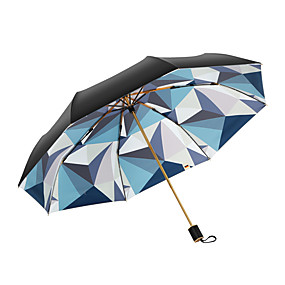 baratos Acessórios de Chuva-boy® Todos Ensolarado e chuvoso / Prova-de-Vento / Novo Design Guarda-Chuva Dobrável