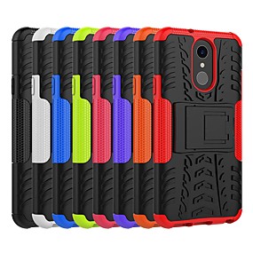 baratos LG Q7 / Q7+-Capinha Para LG LG V30 / LG V30+ / LG StyLus 3 Antichoque / Com Suporte Capa traseira Azulejo / Armadura Rígida PC