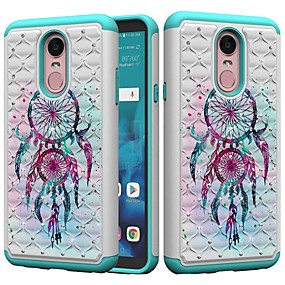 baratos Stylo 4 / Q Stylus-Capinha Para LG LG Stylo 4 / LG G7 ThinQ / LG G6 Antichoque / Com Strass / Estampada Capa traseira Apanhador de Sonhos / Strass Rígida PC