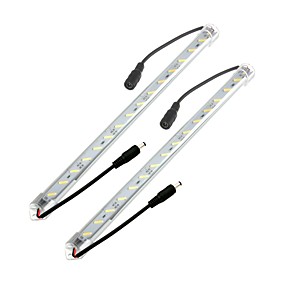 baratos Barras de LED-zdm® 2 x 50 cm 8520 smd alto brilho led difícil lâmpada máscara transparente double-ended dc5.5 conector