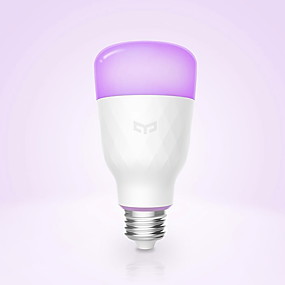 baratos Lâmpadas LED Inteligentes-YEELIGHT 1pç 10 W Lâmpada de LED Inteligente 800 lm E26 / E27 1 Contas LED Controle de APP Smart Regulável Muitas cores 100-240 V
