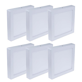 baratos Luminárias de Painel-JIAWEN 6pcs 6 W 480 lm 30 Contas LED Instalação Fácil Luminária de Painel Branco Quente Branco Frio 85-265 V