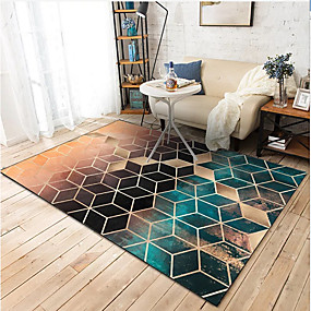 baratos Tapetes-Os tapetes da área Clássico / Modern Poliéster, Retângular Qualidade superior Tapete