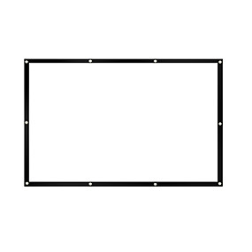 baratos Projetores e Acessórios-16:9 100 polegada PVC Branco Tela de Projeção de Parede