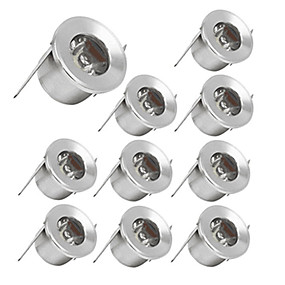 baratos Lâmpadas de LED de Embutir-10pçs 1 W 100 lm 1 Contas LED Adorável Lâmpada de Embutir Branco Quente 85-265 V Comercial Lar / Escritório Sala de Estar / Jantar