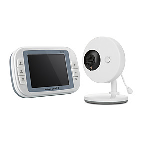 baratos Monitores Bebê-3,5 polegadas digital sem fio bebê monitor de visão noturna segurança do bebê música música temperatura monitoramento de economia de energia