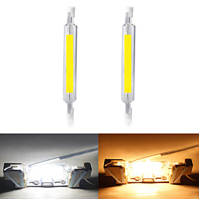 baratos Lâmpadas de Tubo de LED-2pcs 10 W Lâmpada de Tubo 1000 lm R7S T 1 Contas LED COB Novo Design Branco Quente Branco 220-240 V 110-120 V