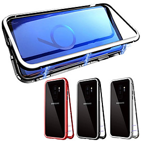 baratos Samsung Galaxy S10-Capinha Para Samsung Galaxy Galaxy S10 / Galaxy S10 Plus Magnética Capa Proteção Completa Sólido Vidro Temperado