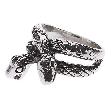 Double Snake Head Antique Silver Armors Ring 488646 2017 – $2.99