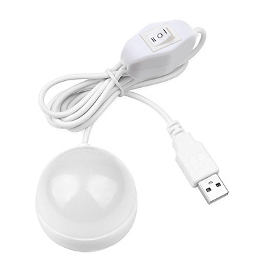 baratos Luminárias USB-HKV 1pç Luzes USB LED Night Light Branco Quente Branco Frio Fácil de Transportar Decorativa