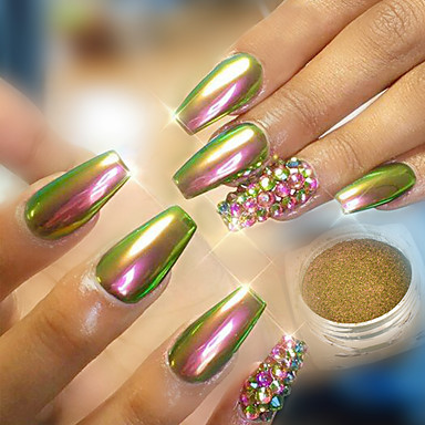 1pc Powder Glitter Nail Mirror Effect Sparkle 1pc Powder Glitter Nail Mirror Effect Sparkle Shine Art