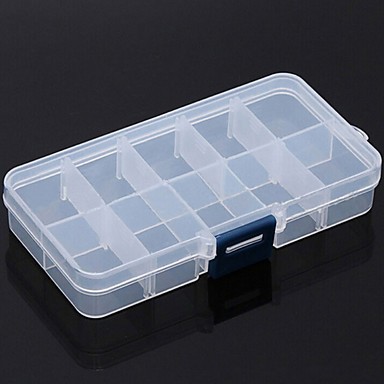 baratos Segurança em Viagens-Caixa de Armazenamento / Porta-Remédios / Nécessaire de Viagem Ajustável PP (Polipropileno) 13*6*2.2 cm