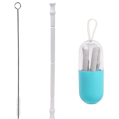 baratos Utensílios de Café &amp; Chá-Copos Canudinhos Silicone de corpo inteiro Portátil / Mini Festa / Noite / Presente